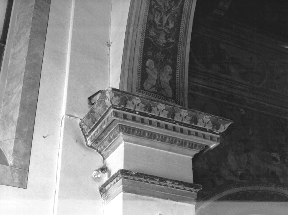 motivo decorativo a foglie d'acanto a ovoli e a dadi (decorazione pittorica) di Filippi Vittorio (sec. XX)