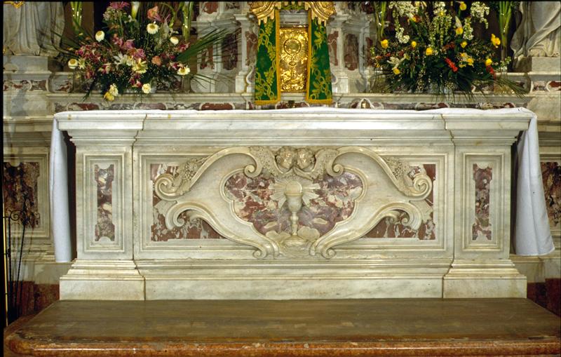 paliotto, elemento d'insieme di Caner Giuseppe - ambito veneto (sec. XVIII)