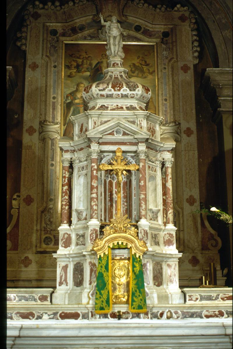 tabernacolo - a tempietto, elemento d'insieme di Caner Giuseppe - ambito veneto (sec. XVIII)
