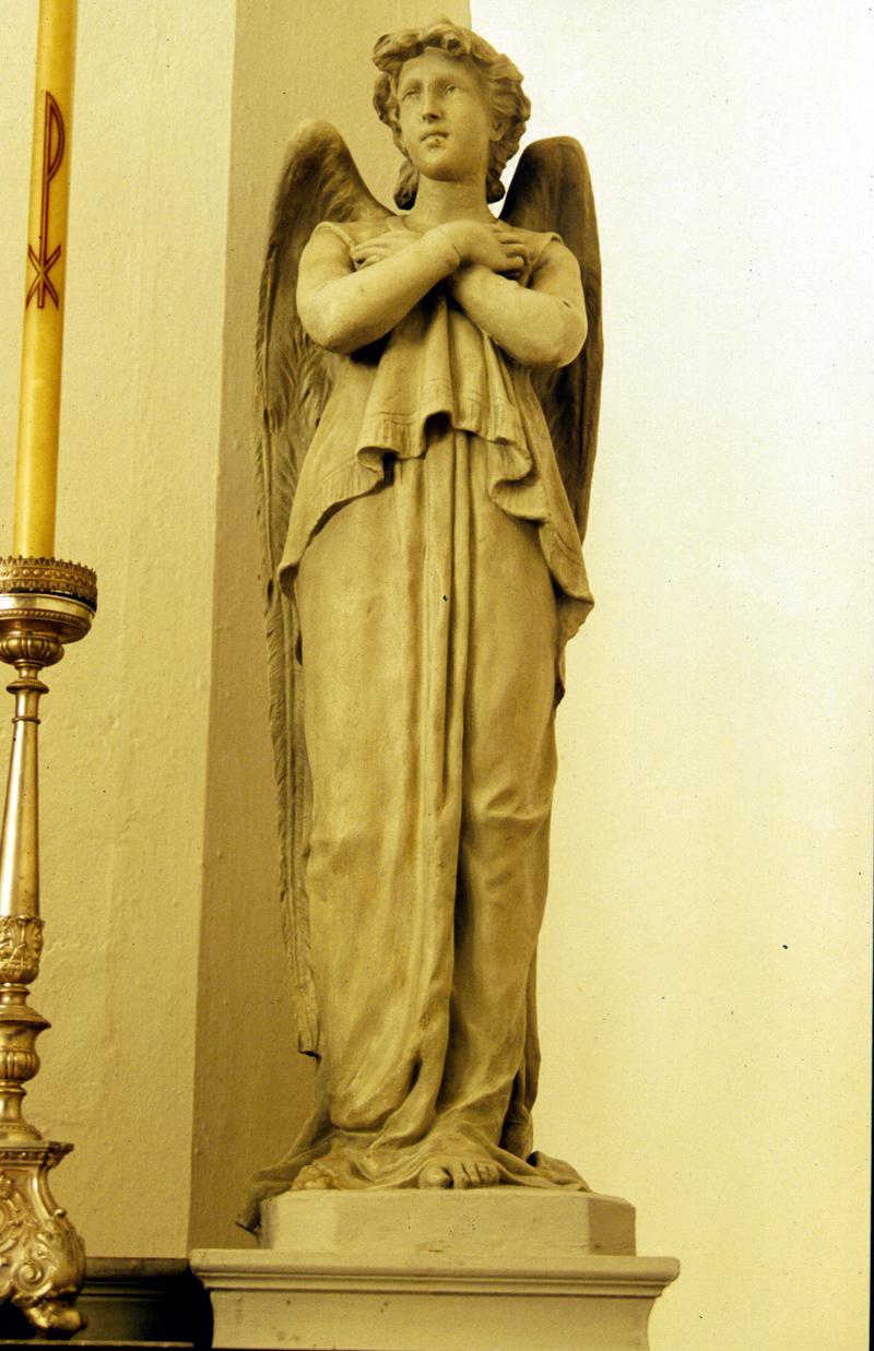 angelo adorante (scultura, elemento d'insieme) - bottega veneta (sec. XIX)
