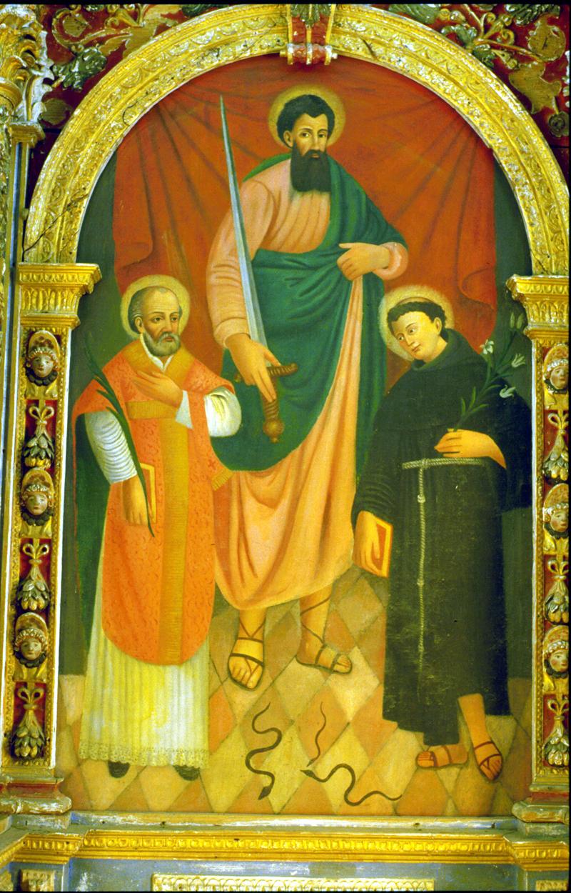 San Paolo e Santi (dipinto, elemento d'insieme) - bottega veneta (fine/inizio secc. XIX/ XX)