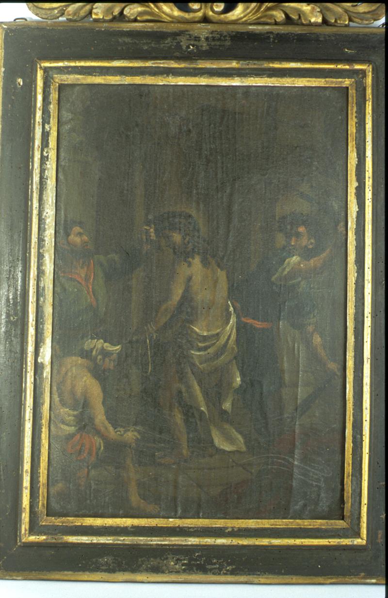 stazione I: Gesù condannato a morte (dipinto, elemento d'insieme) - manifattura veneta (fine/inizio secc. XVIII/ XIX)