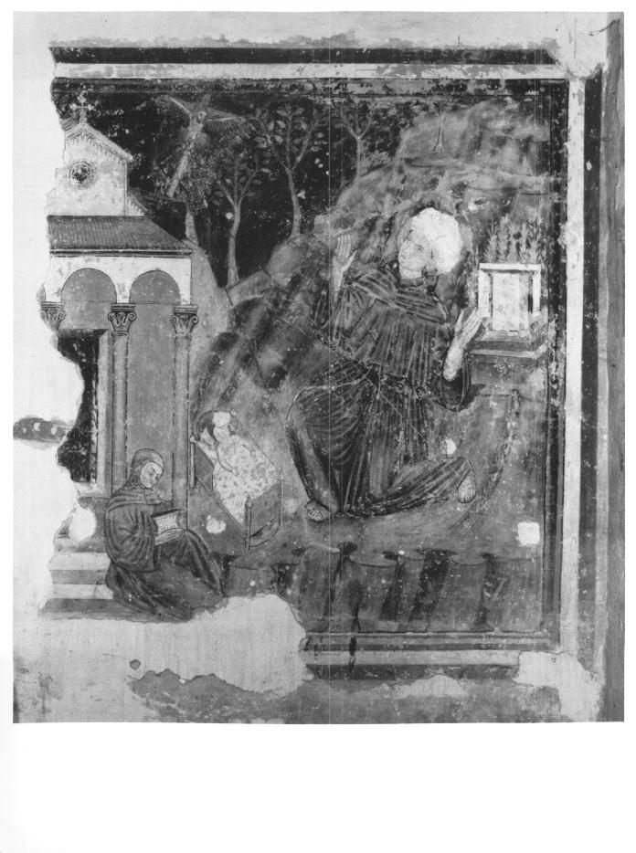 San Francesco d'Assisi riceve le stimmate (dipinto, frammento) - ambito veneto (sec. XV)