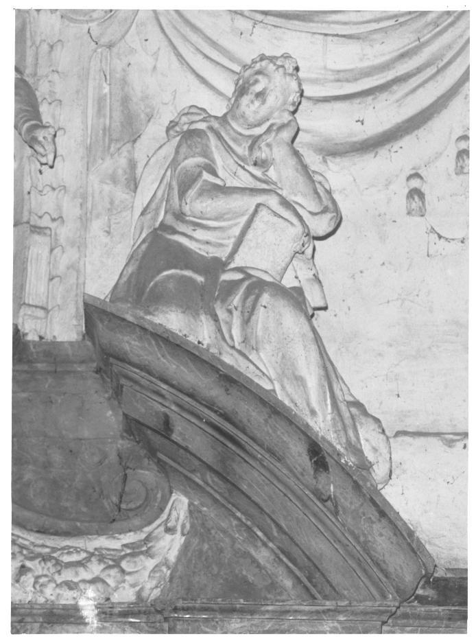 figura seduta con libro (statua) - ambito veneto (secc. XVI/ XVII)
