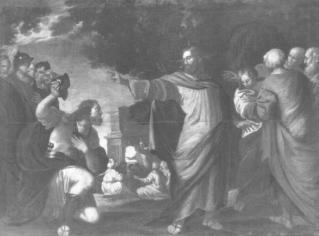 Cristo e il centurione (dipinto) di Negretti Jacopo detto Palma il Giovane (maniera) - ambito padovano (seconda metà sec. XVII)