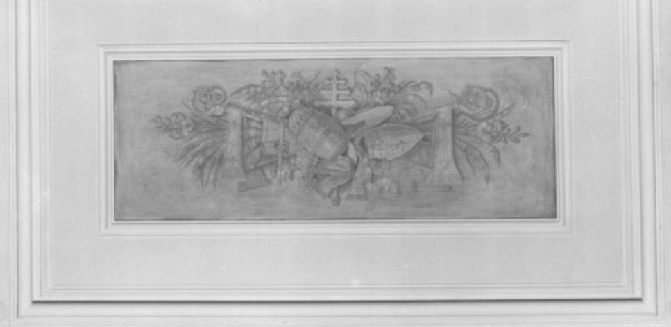 simboli papali (dipinto) di Bevilacqua Giovanni Carlo - ambito tedesco (sec. XVIII)