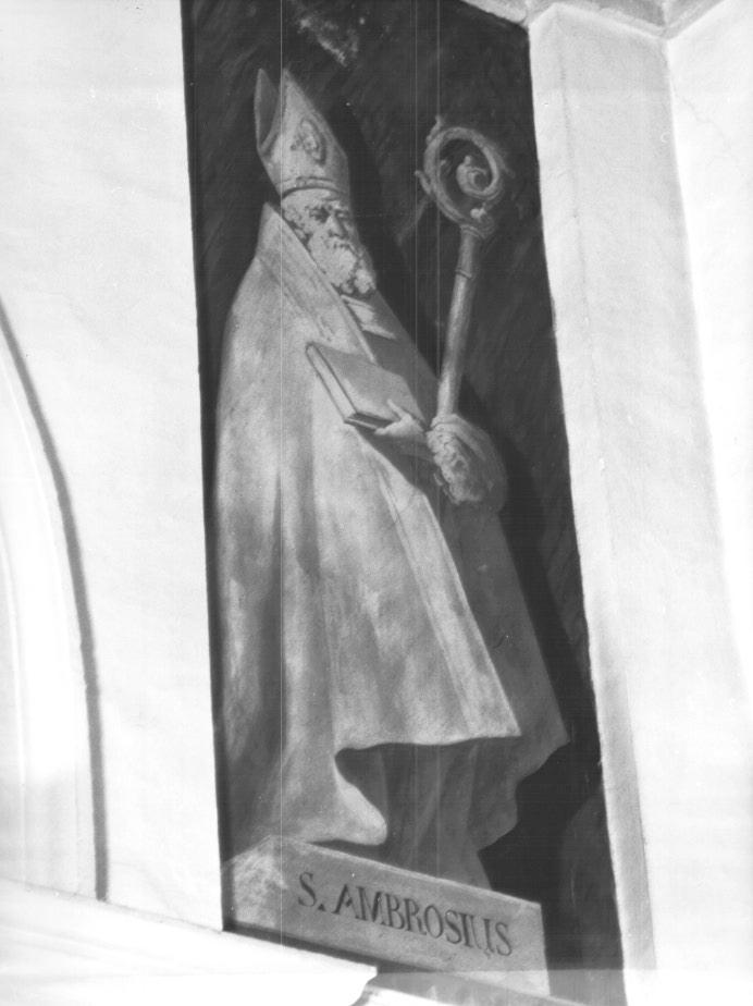 Sant'Ambrogio (dipinto) di Bevilacqua Giovanni Carlo - ambito veneziano (sec. XIX)