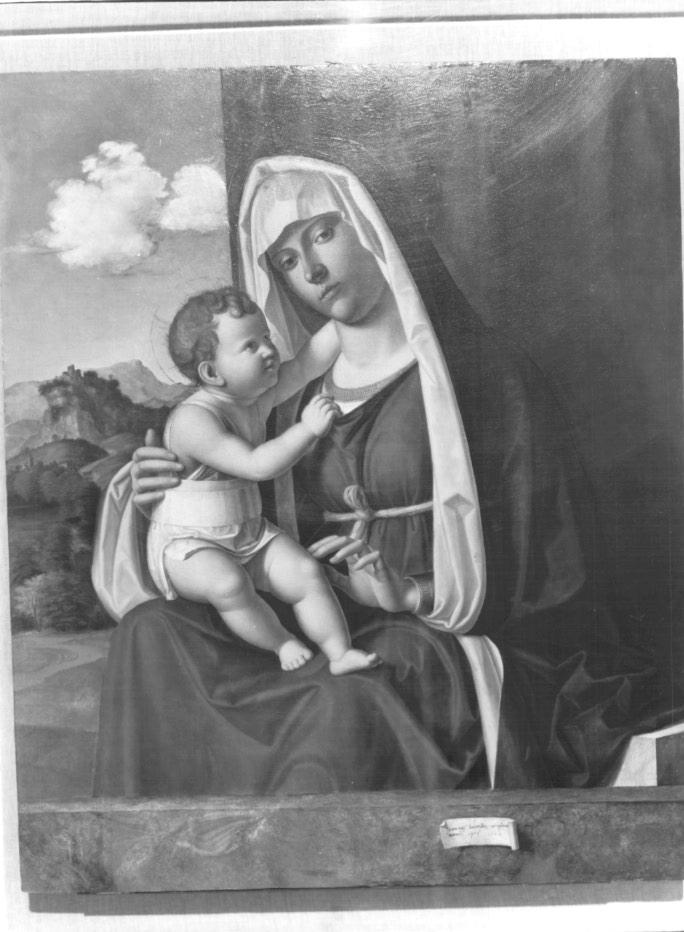 Madonna con Bambino (dipinto) di Cima Giovanni Battista Detto Cima Da Conegliano (sec. XVI)