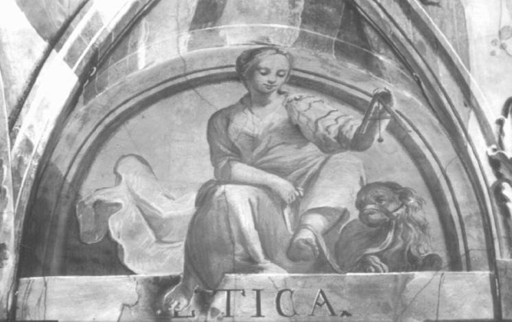 figura allegorica femminile: l'Etica (dipinto) di Le Gru Giuseppe (sec. XVIII)