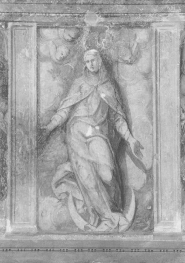 Madonna Immacolata e cherubini (dipinto) di Varotari Dario (sec. XVI)