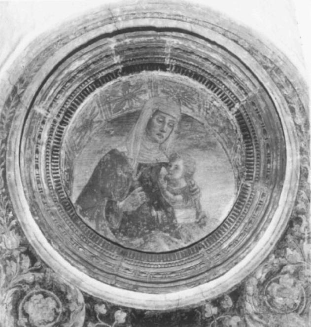 figura allegorica femminile: la Dialettica (dipinto) - ambito padovano (sec. XV)