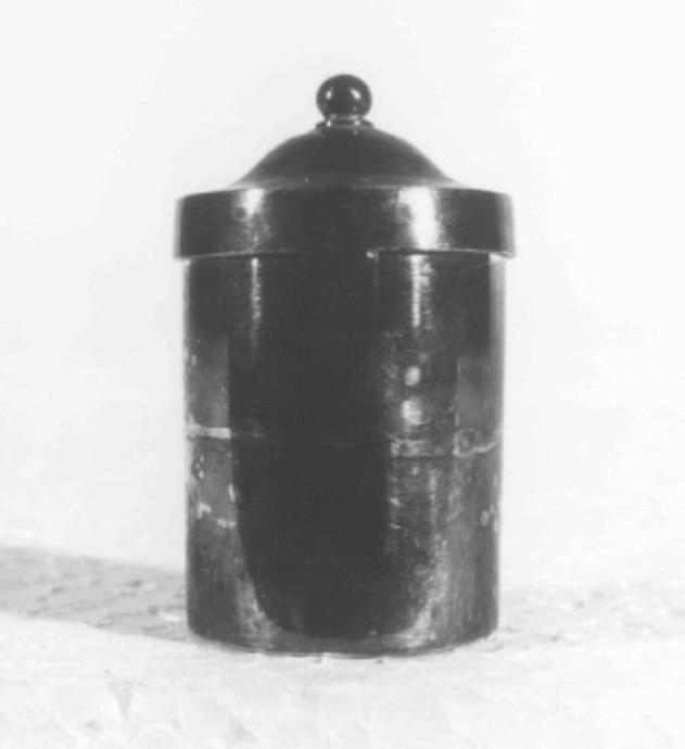 vasetto per l'olio degli infermi - manifattura veneta (sec. XIX)