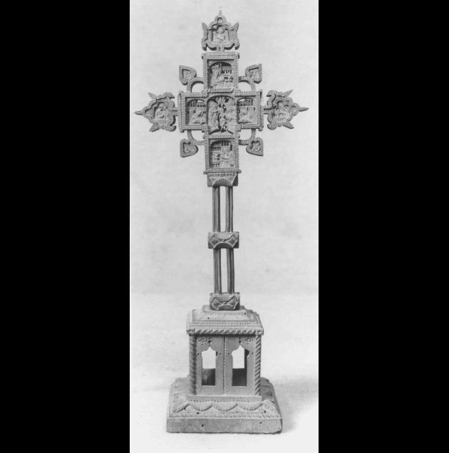 croce da tavolo - ambito Europa orientale (?) (prima metà sec. XX)