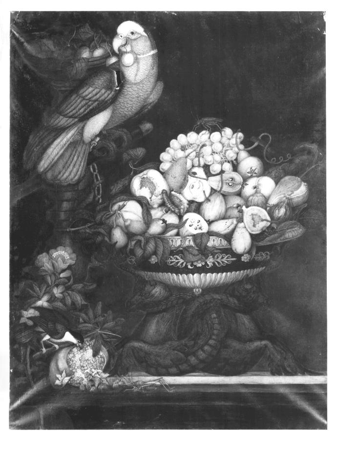 natura morta con frutta (dipinto) - ambito veneto (prima metà sec. XIX)