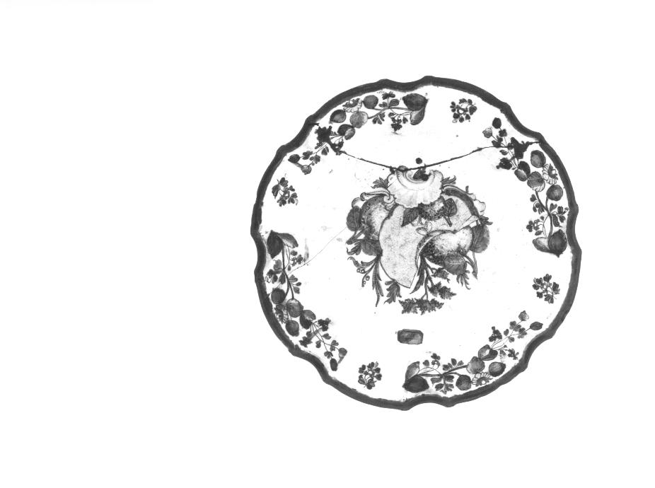 piatto - ambito veneto (terzo quarto sec. XVIII)