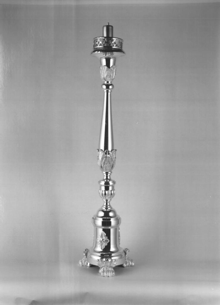 candeliere d'altare, serie - ambito veneto (secc. XIX/ XX)