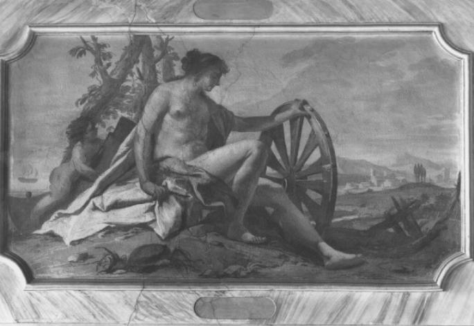 figura allegorica (dipinto) di Cedini Costantino (secc. XVIII/ XIX)