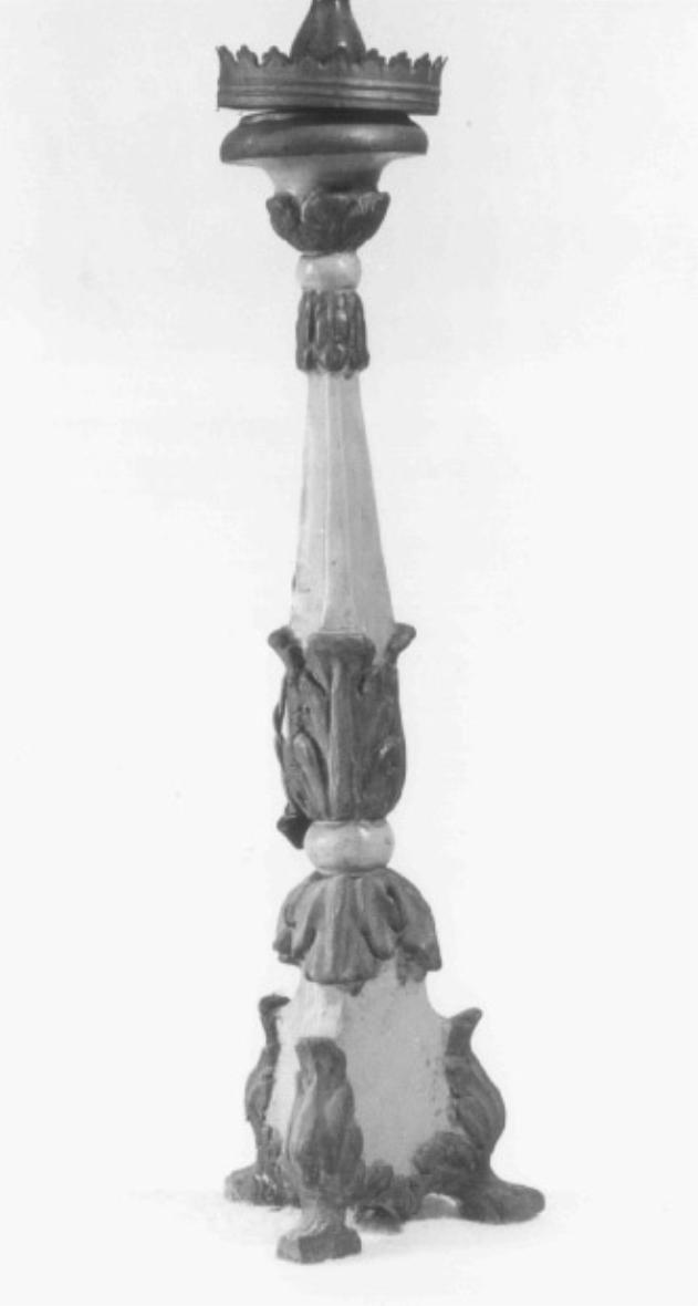 candeliere d'altare - ambito veneto (prima metà sec. XIX)