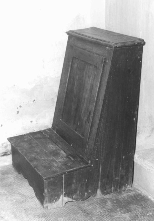 inginocchiatoio - ambito veneto (ultimo quarto sec. XIX)