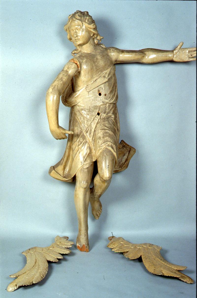 angelo adorante (scultura) di Carbogno Francesco Antonio (attribuito) - ambito veneto (fine/inizio secc. XVIII/ XIX)
