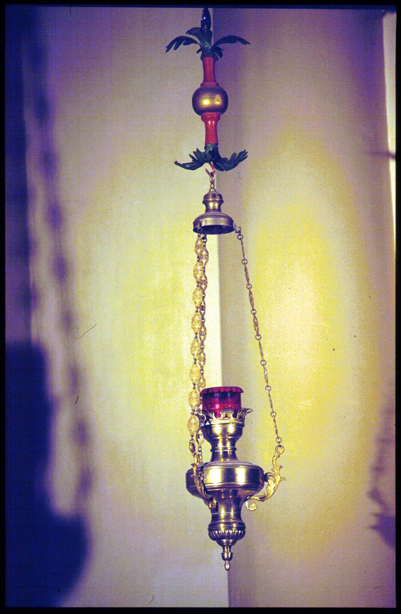 lampada pensile, elemento d'insieme - bottega veneta (sec. XIX)