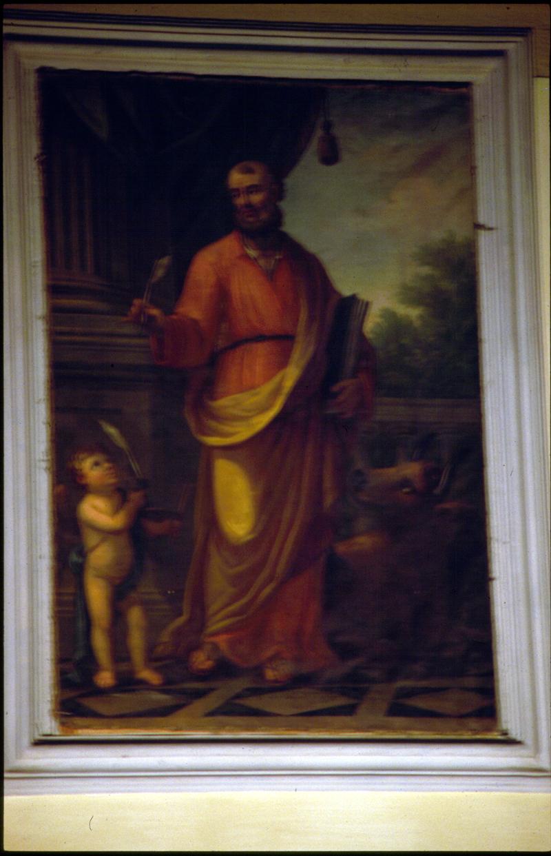 San Luca Evangelista (dipinto) di Federici Antonio (attribuito) - ambito veneto (sec. XIX)