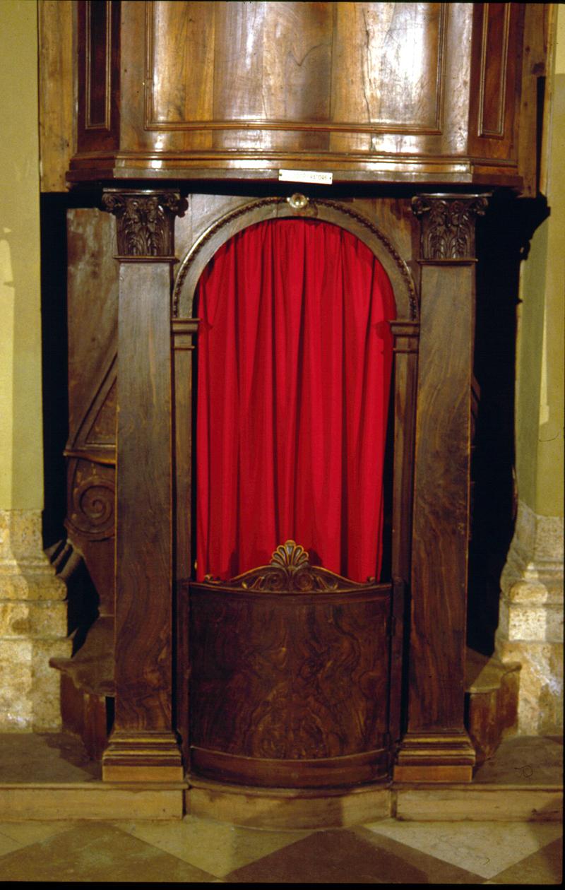 confessionale - manifattura cadorina (sec. XIX)