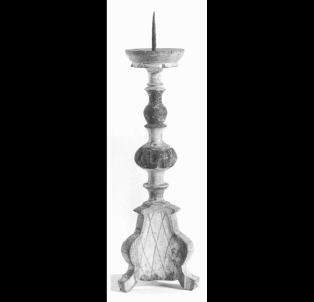 candeliere d'altare - manifattura feltrina (secc. XIX/ XX)