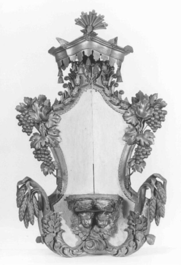 tronetto per esposizione eucaristica - produzione feltrina (seconda metà sec. XIX)