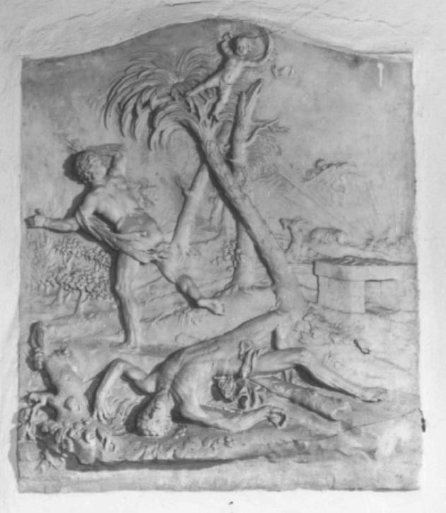 Caino in fuga dopo l'uccisione di Abele (rilievo) - ambito veneto (secc. XVIII/ XIX)