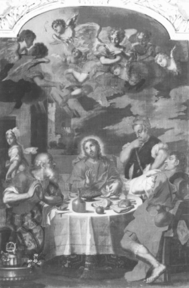 Cena in Emmaus (dipinto) di Turro Girolamo (sec. XVIII)