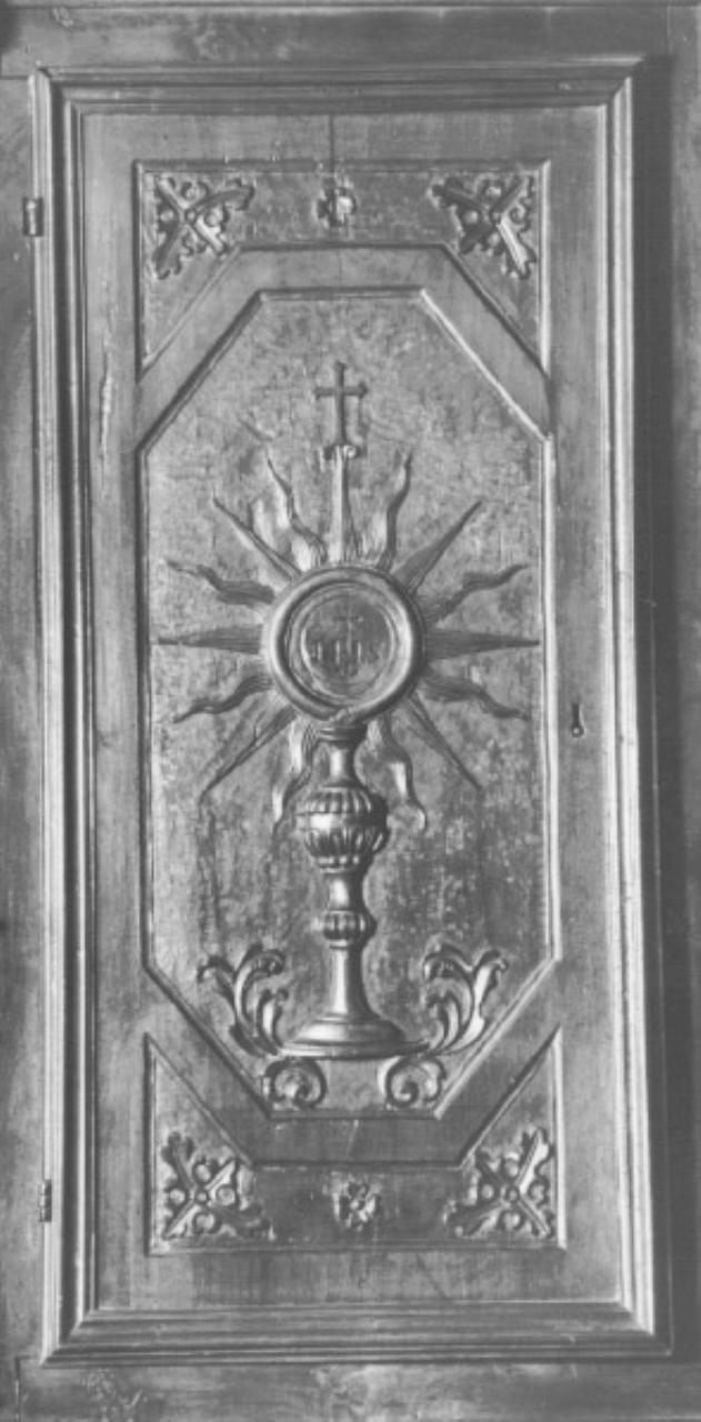 Ostensorio eucaristico (rilievo) di Piazzetta Giacomo (sec. XVII)