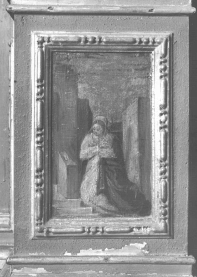 Madonna Annunciata (dipinto) di Marescalchi Pietro Detto Spada - ambito veneto (sec. XVI)