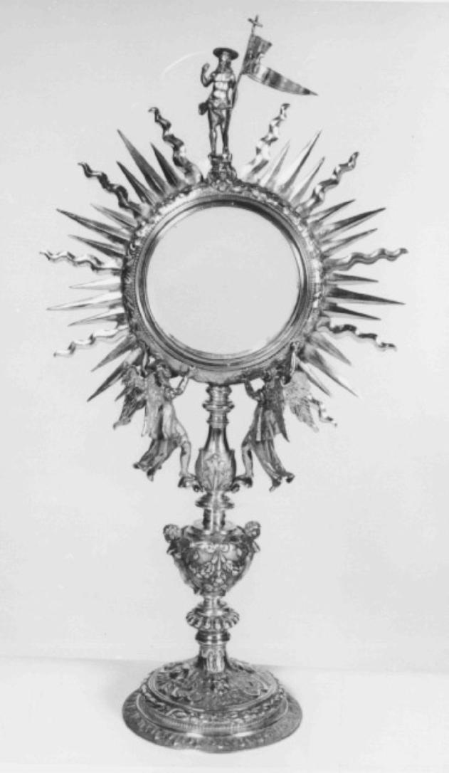 ostensorio - a raggiera - produzione veneta (sec. XVII)