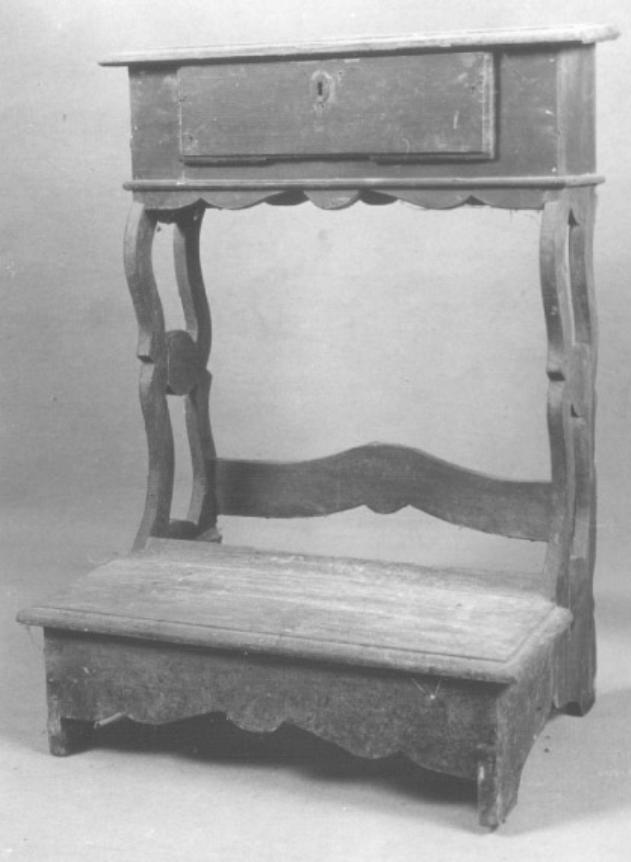 inginocchiatoio - ambito veneto (seconda metà sec. XIX)