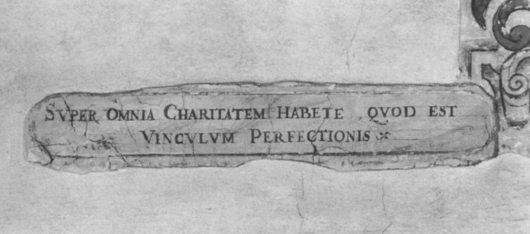 iscrizione (dipinto) - ambito feltrino (seconda metà sec. XVI)