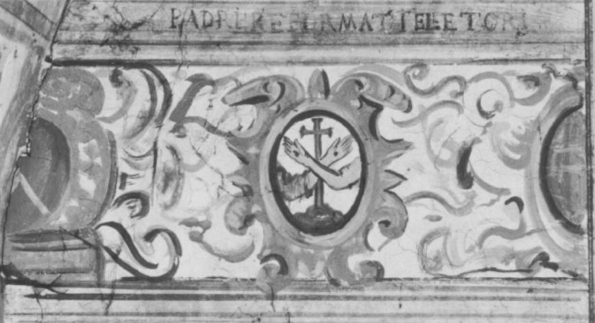 emblema dell'ordine francescano (dipinto) - ambito feltrino (sec. XVII)
