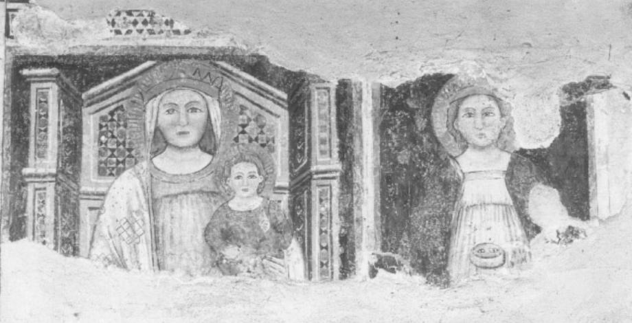 Santa Lucia/ Madonna con Bambino in trono (dipinto) - bottega veneta (seconda metà sec. XV)