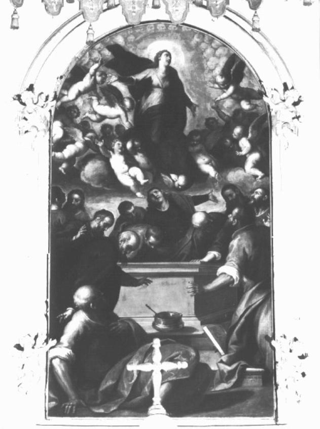 Assunzione della Madonna (dipinto) di Negretti Jacopo detto Palma il Giovane (sec. XVI)