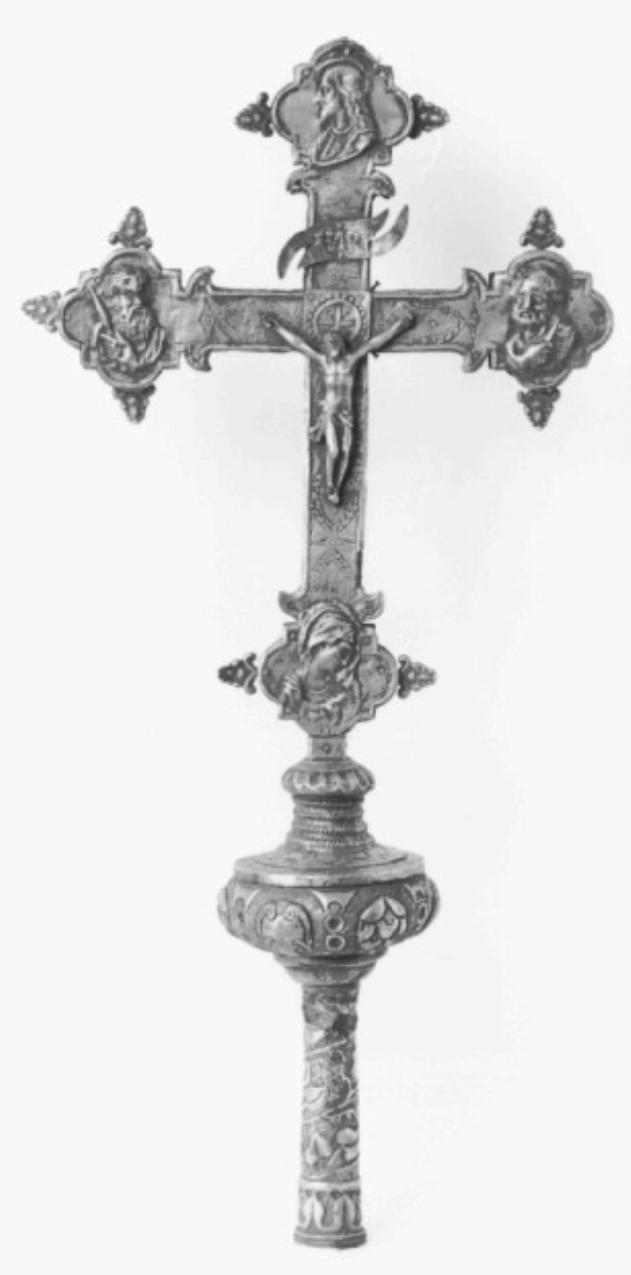 croce processionale - produzione veneta (ultimo quarto sec. XIX)