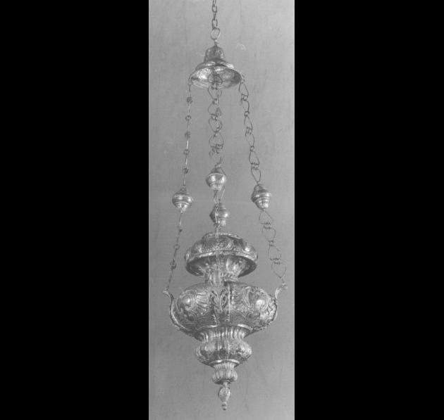 lampada pensile - produzione milanese (sec. XIX)