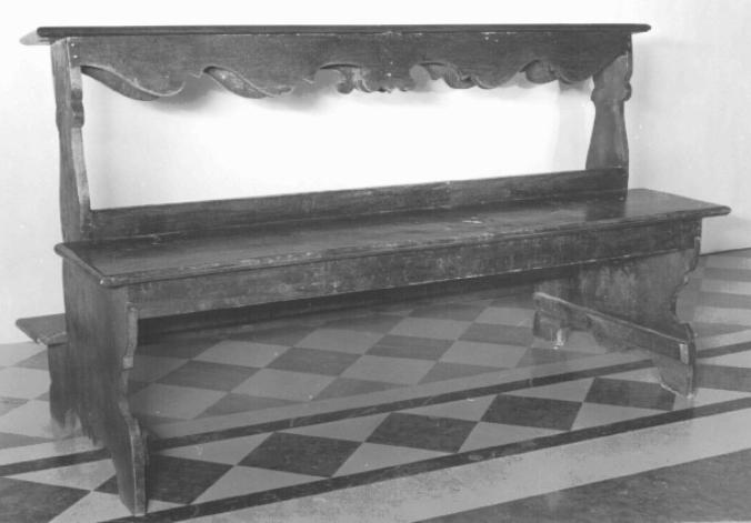 banco da chiesa - produzione bellunese (fine/inizio secc. XIX/ XX)
