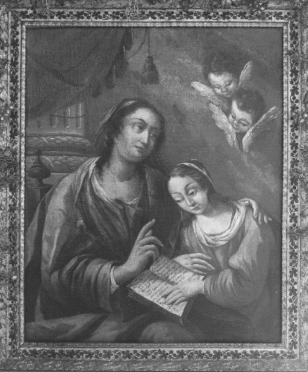 Sant'Anna insegna a leggere a Maria Vergine (dipinto) di Gabrieli Antonio - ambito veneto (prima metà sec. XVIII)