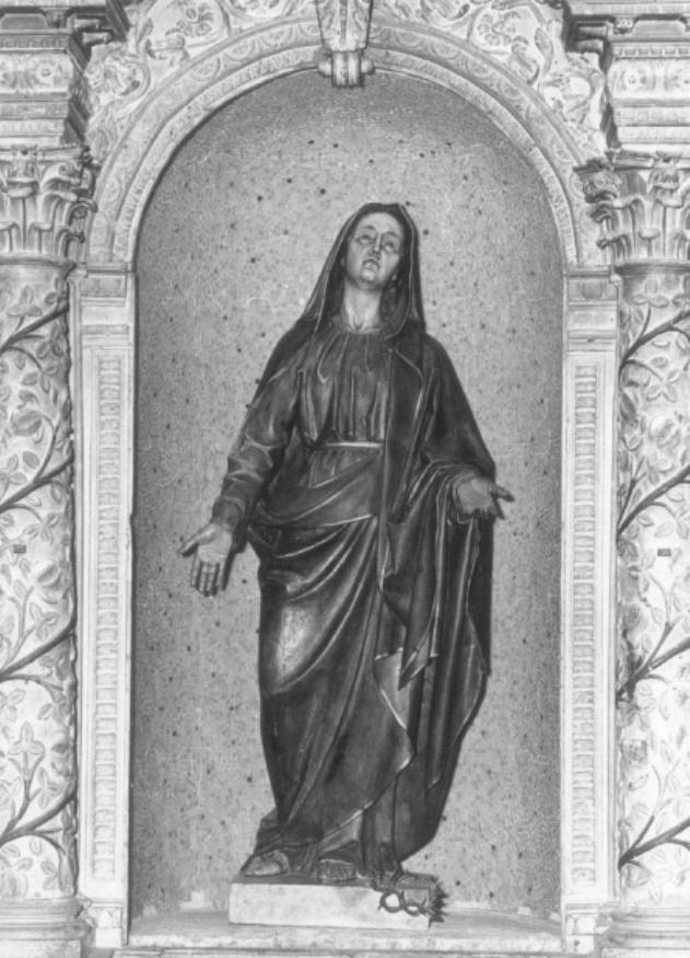 Madonna Addolorata (statua) di Panciera Valentino detto Besarel (seconda metà sec. XIX)