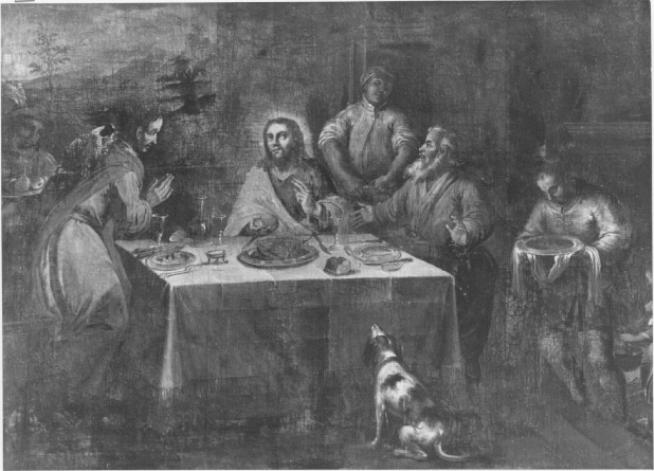 Cena in Emmaus (dipinto, serie) - ambito bellunese (sec. XVII)