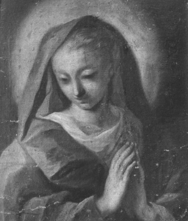 Madonna in preghiera (dipinto) di Grassi Nicola (attribuito) - ambito veneto (sec. XVIII)