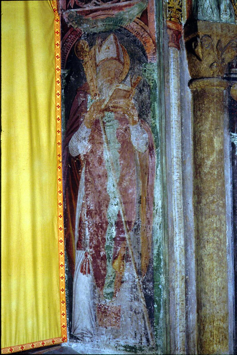 San Nicolò vescovo (dipinto, elemento d'insieme) di Gianfrancesco Da Tolmezzo - ambito veneto (sec. XV)
