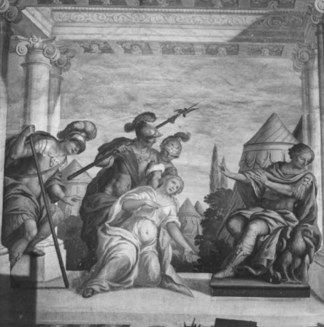 Cleopatra supplica Augusto (dipinto) di Pellegrini Girolamo (sec. XIX)
