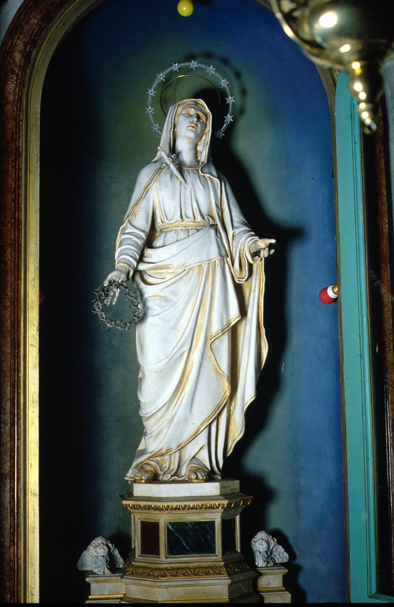 Madonna Addolorata (scultura) di Panciera Valentino detto Besarel - ambito veneto (sec. XIX)