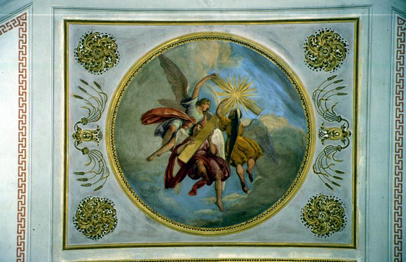 glorificazione della Croce (dipinto) di Santi Sebastiano - ambito veneto (sec. XIX)